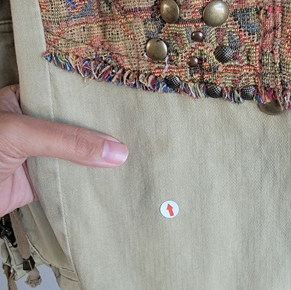 Free People 1970 Patch Studded Boho Jacket - Picture 7 of 11